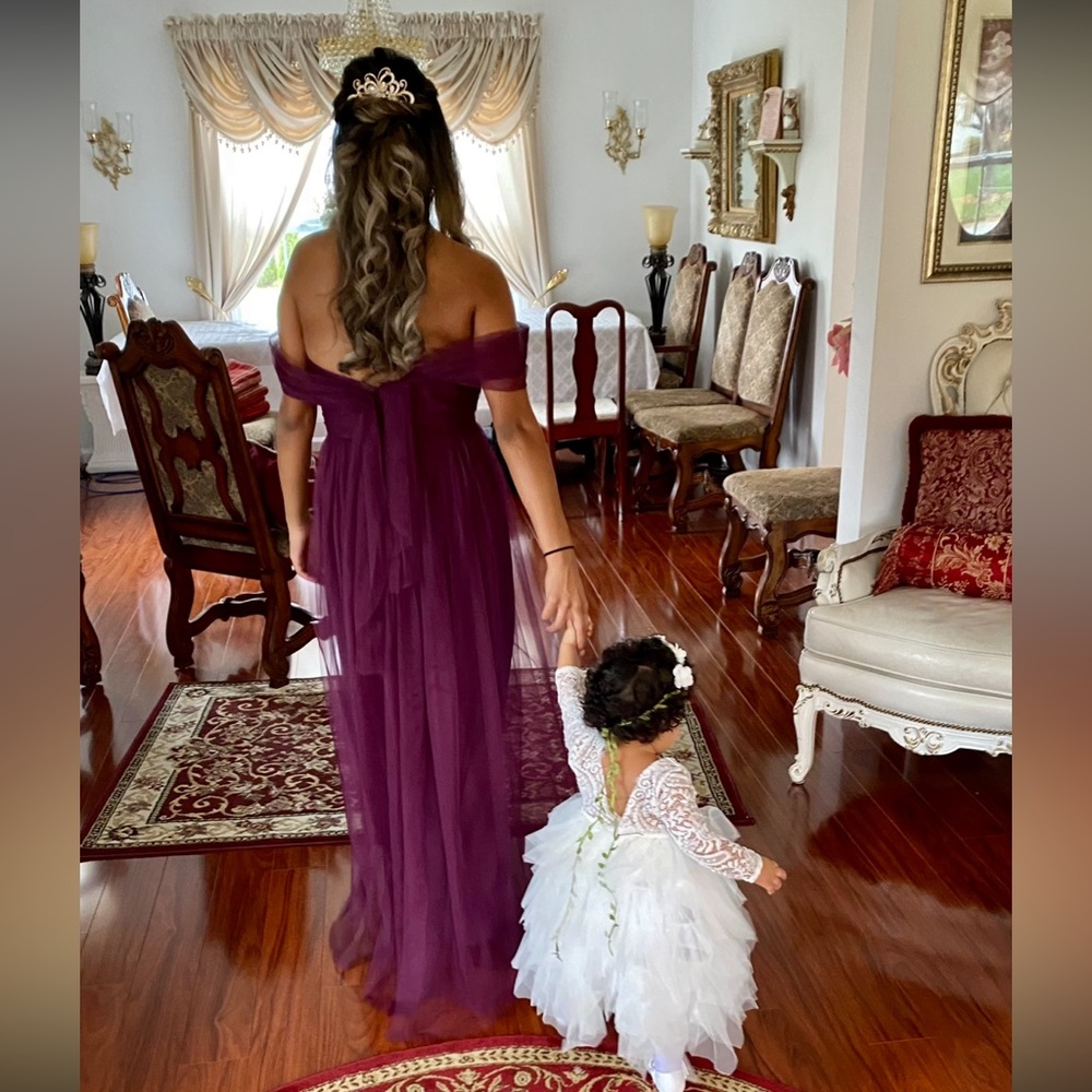 Cabernet tulle dress